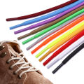 LSGS 2022 New Shoelace Unisex Ropes Multicolor Waxed Round Cord Dress Shoe Laces Diy High Quality Solid 80-120Cm Colourful Shoelace.