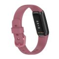 Watch Strap For Fitbit Luxe Silicone Color Buckle Watch Band, Size:L(White). 