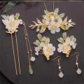 Hanfu headdress tassel step shaking hairpin antique style super fairy hair crown hairpin full set of ancient fairy hairpin. 