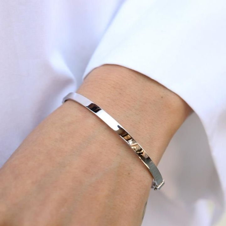 Stainless Steel Cuff Bangles Bracelets for Men