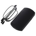 Portable 2 Pairs Of Compact Folding Reading Glasses With Mini Flip Top Carrying Case For Fashion Men And Women Rotation Eyeglass +1.5 Black &+2.0. 