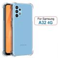Samsung Galaxy A32 (4G) _Premium Silicone Case Crystal Clear Soft TPU Ultra-Thin Transparent Flexible Protective Mobile Phone Back Cover.