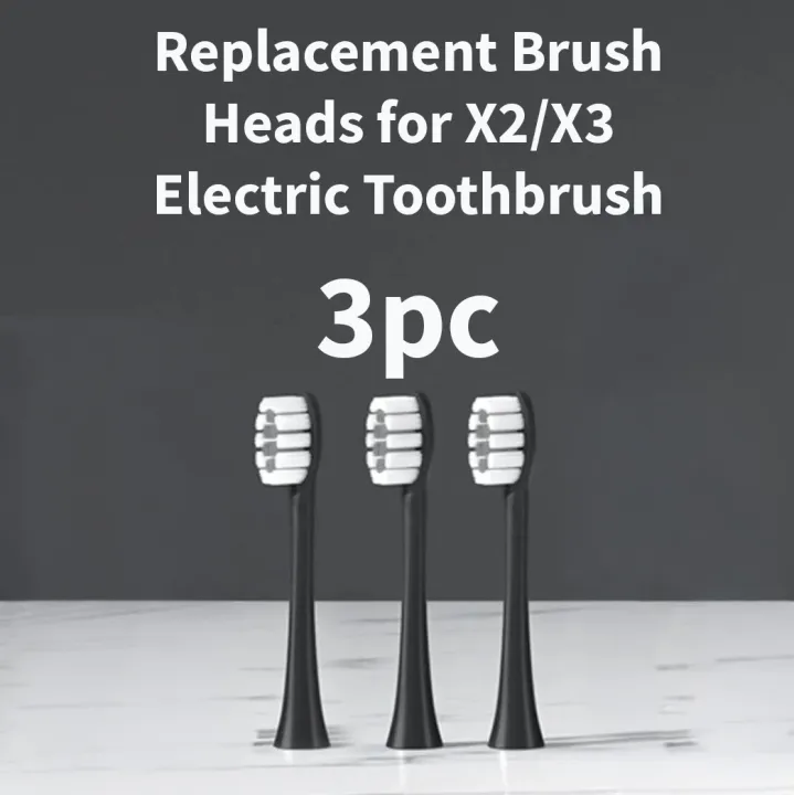 Replacement%20Brush%20Heads%20for%20X-2/X-3%20Electric%20Toothbrush%20-%20Soft%20DuPont%20Bristles%20-%20Black%20&%20White%20Edition%20-%20%5BPack%20of%203/5/7%5D%20-%20Image%202