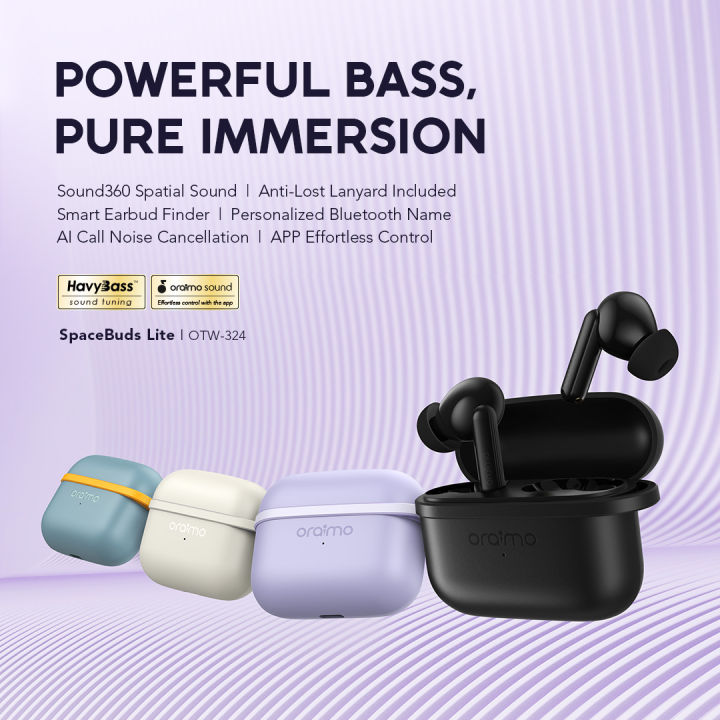 oraimo SpaceBuds Lite (OTW-324) Sound360 Anti-Lost True Wireless Earbuds