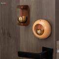 Shopkeepers Door Opening Hanging Decoration Rustic Wooden Door Bell for Office. 