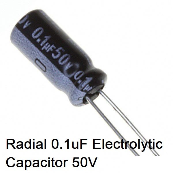 25Pcs-%200.1uF%2050V%20RADIAL%20Electrolytic%20Capacitor%200.1uF%2050V%20Radial%20Polarized%20Aluminum%20Electrolytic%20Capacitors%202%20Pin%20Leads%20Connections%20Leg%20-%20Image%202