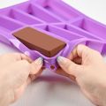 Ice Cube Tray 8 Cavity Silicone Baking Mold Heat-resistant Rectangular Chocolate Mold Non-stick Food Grade Loaf Pan Kitchen Tools.