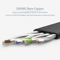 CHOSEAL Cat7 RJ45 Ethernet LAN Network Cable 10Gbps 30AWG STP Network Patch Cord For Router PC RJ45 CAT 7 Net Cable. 