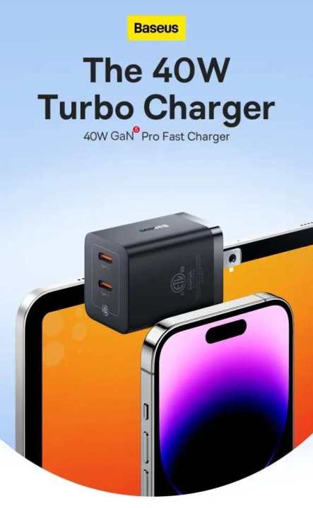 Baseus%20GaN5%20Pro%20Fast%20Charger%20C+C%2040W%20for%20iPhone%20Samsung%20Macbook%20iPad%20-%20Image%202