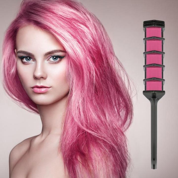【beauty code store】Disposable Hair Dye Comb Temporary Hair Chalk Color Combs Dye Kits Party Hairs Dyeing Lightweight Styling Tools