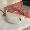 Dumpling Bag Women's Japanese Simple Solid Color Shoulder BagKorean Trendy Urban Niche Nylon Water-repellent Crossbody Bag Akane.