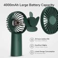 JISULIFE Fa20X Handheld Portable Hand Held Fan 4000mAh Battery Operated USB Small Fan with 3 Speeds for Outdoor Travel Commute Office Women Men. 