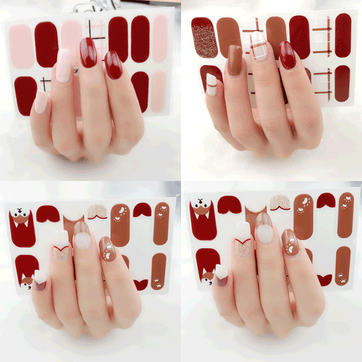 Cartoon%20nail%20stickers%20new%20nail%20patches%20waterproof%20nail%20stickers%20for%20pregnant%20women%20-%20Image%203