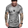 New Monochrome 3D T-Shirt Men's Casual Top Men's 3D T-Shirt Summer O-Neck Shirt Large Size Streetwear. 