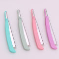 Barber Shaving Razor Blade Folding Shaving Knife ABS Straight Hair Cut Razors Holder Beard Shaver Tools 1 Pcs + 10 Blades 74#.