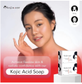 Kojie San Skin Brightening Soap - Original Kojic Soap that Reduces Dark Spots, Hyperpigmentation, & Scars with Coconut & Tea Tree Oil - 65g x 1 Bar. 