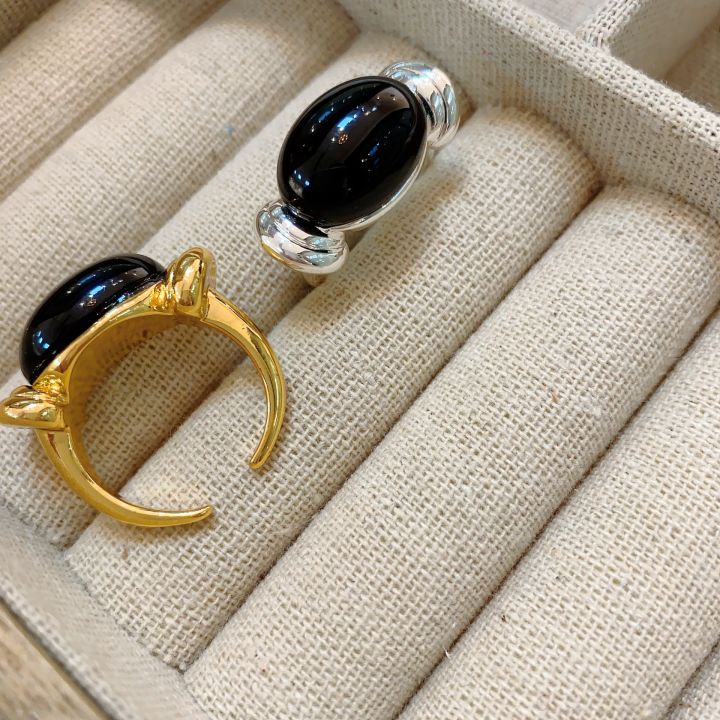 Natural%20stone%20oval%20open%20ring,%20retro%20fashion%20design,%20index%20finger%20ring,%20personality%20niche,%20light%20luxury,%20new%20hand%20jewelry%20women%20-%20Image%204
