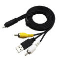 AV Audio VIDEO TV Cable USB Charger Cord For Nikon CoolPix S9100 S9300 Camera. 