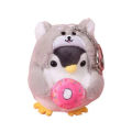 10cm Plush Keychain Cute Expression Cross-dressing Penguin Toy Plush Stuffed Toy Pendant Bag Decoration Girl Gifts.
