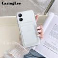 For Vivo Y03 Case Soft Card Bag Case Card Holder Transparent Wallet Cover For VIVO Y03 Back Cover Phone Cases.