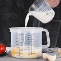 Plastic Ounce Measuring Cups and Mixing Pitcher for Baking with Lid Liquid Measuring Jugs/Jar in Ml with Splash Guard. 