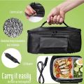 Portable Food Warmers Electric Heater Lunch Box Mini Oven 12V Car Power Black. 