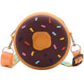 Internet famous donut small cute cartoon children's zero wallet, silicone shoulder bag, Instagram trend.