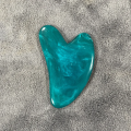 1pc Heart Shape SPA Massage Beeswax Resin Gua sha Scraping Massage Scraper Face Massager Acupuncture Guasha Board Massager for face.