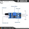 IR Sensor Module FC-51 (Transmitter and Receiver), Infrared Obstacle Avoidance Sensor For Arduino Smart Car and Line Follower Robot(LFR). 