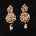 Golden Kopar And Stone Jewellery Set For Women. 