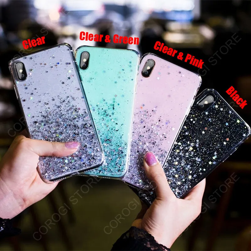 For Realme C11 2021 Realme C20A Cover Fashion Shiny Glitter