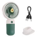 Cute vegetable and fruit handheld portable mini fan with mobile phone holder function charging fan, suitable for outdoor or indoor student dormitory office desks.. 