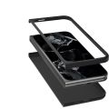ABEEL Leather Elegant Black Edge Phone Case For Google Pixel 9 Pro Fold.