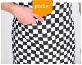 Adjustable Half-length Apron Striped Hotel Restaurant Chef Waiter Apron Kitchen Cook Apron With 2 Pockets Best Gadgets. 