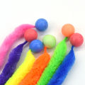 Cat interactive toys Tickle Cat Colorful bouncing ball Pet supplies Puzzle teasing indoor cat worm caterpillar elastic toy. 