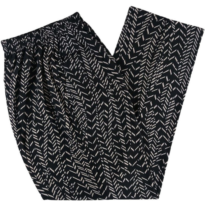 Summer%20New%20Old%20Women's%20Pants%20Old%20Lady%20Thin%20Elastic%20Straight%20Casual%20Colorful%20Pants%20Striped%20Loose%20Grandma's%20Pants%20-%20Image%206