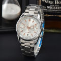 2023 Cross border E-commerce AliExpress Hot Selling Luxury Men's Steel Band Multi functional Quartz Night Glow Watch. 