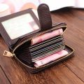 Accordion card bag women's driver's license set Doka driving license holster wallet men's all-in-one bag. 
