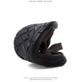 Luxury men's sandals summer genuine leather shoes for men outdoor casual lightweight sandal men's slippers soft sole beach shoes.