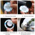 2pcs Motorcycle/car 360 Degree Blind Spot Moving Mirror. 