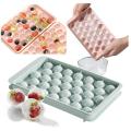 Ice cube mold 33 Grid Reusable Round Ball Ice Cube Maker DIY Ice Cream Accessories for Homemade Ice Cream Making.