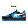 luxury designer running shoes platform low sneakers bapesta Patent Leather Shark black white red men women outdoor sport trainer.