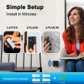 Wireless Door Calling Bell, Ding Dong Calling Bell, 300M Ranged Doorbell for Home Office-32 Ringtones 5 Adjustable Volume, Plug in Type-Black(1/2 Transmitter & 1 Receiver),2 pin. 
