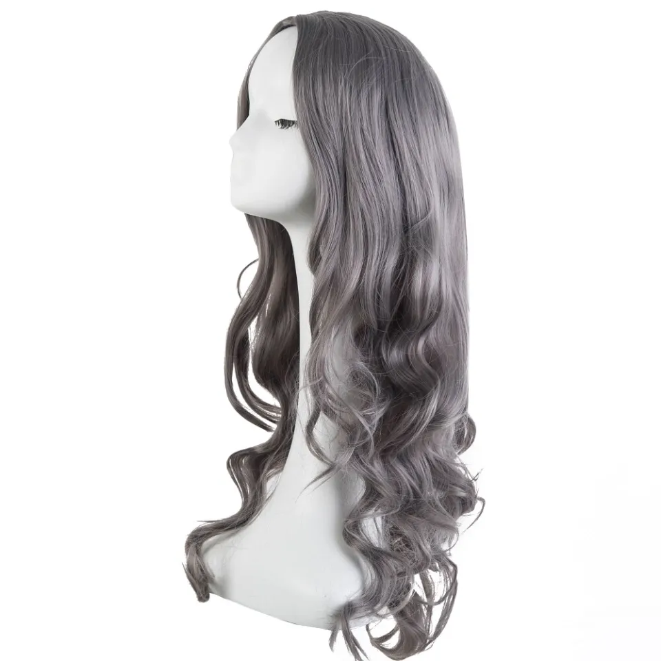 Dark grey cosplay wig best sale