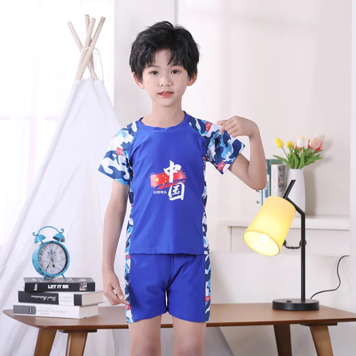 Manufacturers%20boys'%20wetsuit%20split%20swimsuit%20boys'%20short-sleeved%20shorts%20for%20children%20baby%20sunscreen%20quick-drying%20swimsuit%20-%20Image%206