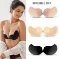 Reusable Invisible Push Up Bra Backless Strapless Bra Chest Seamless Front Closure Bralette Underwear Women Self-Adhesive Sticky. 