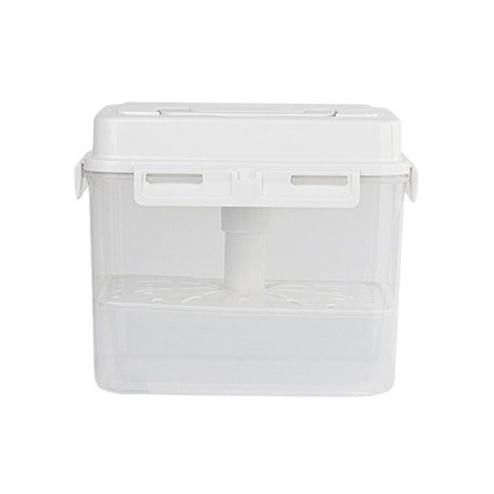Pickle Container Rectangle Food Fermentation Storage Box for Home Kitchen Jar Airtight Pickle Press Keeper with Handle A