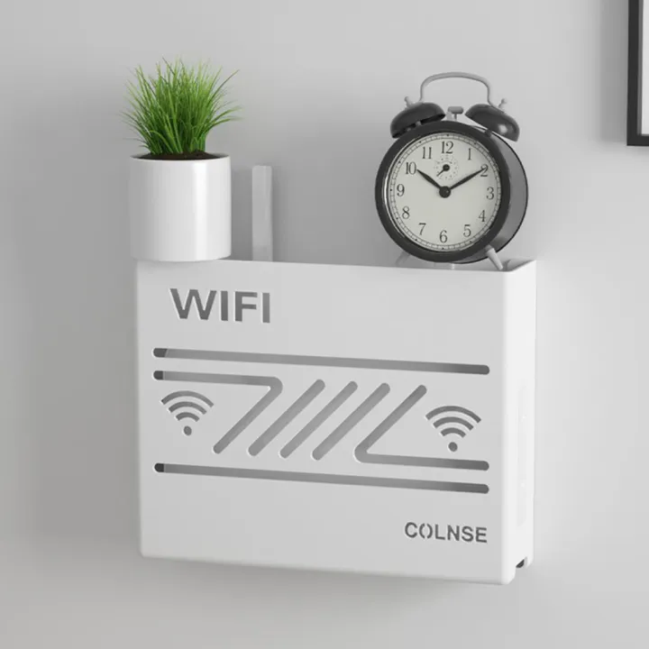 Wall%20Mount%20WiFi%20Router%20Box%20Modern%20Hollow%20Heat%20Dissipation%20Multi-functional%20TV%20Set-top%20Box%20Storage%20Holder%20Organizer%20Rack%20-%20Image%202