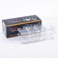4 In 1 Crystal Seasoning Box Acrylic Spice Container Jar Condiment Dispenser With Spoon Set.