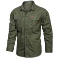 New Men's Casual Shirt 5XL Male Overshirt 2023 Military Cotton Long Sleeve Shirts Men Brand Clothing High Quality Blouse.